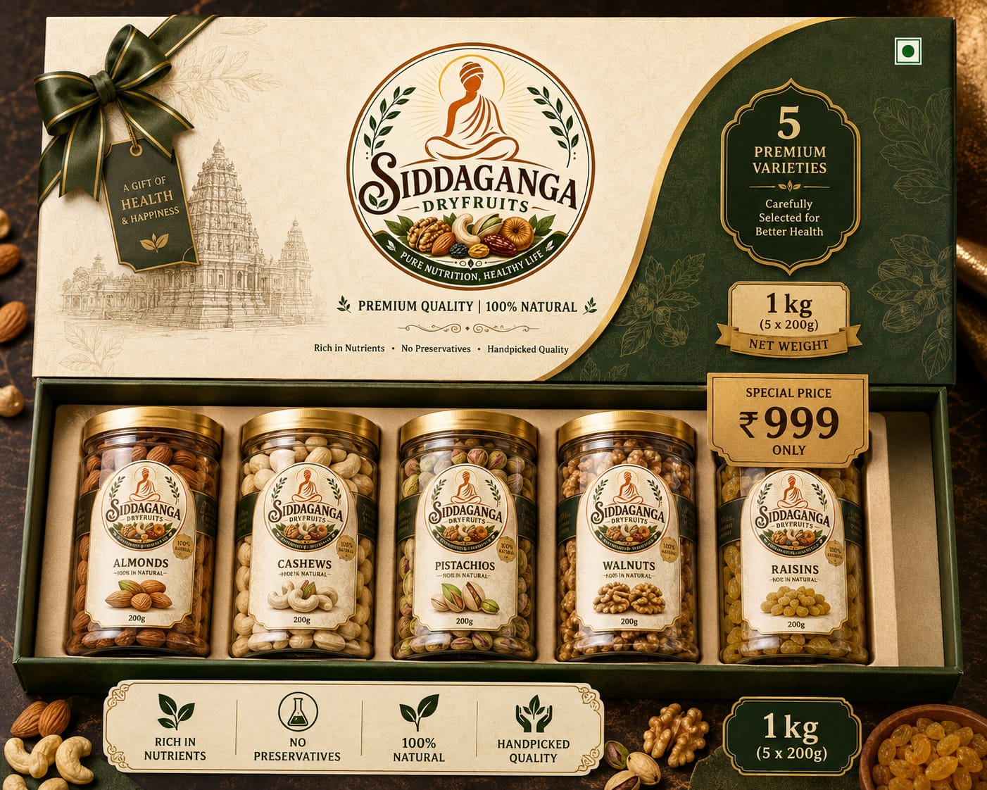 Dry Fruits Combo - Pack of 7